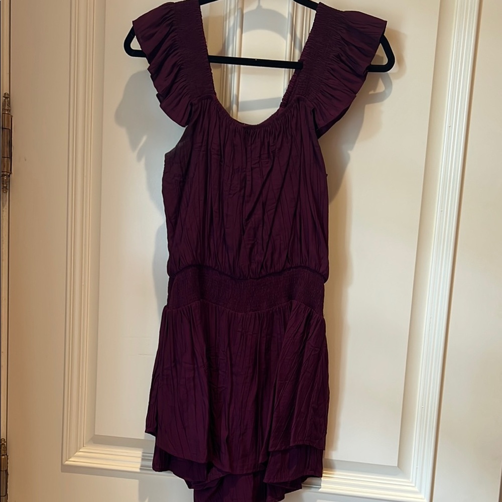 Free the Roses Maroon Romper